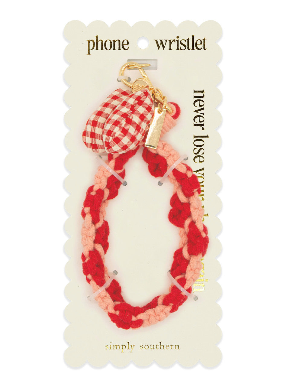 Phone Wristlet-Red Bow