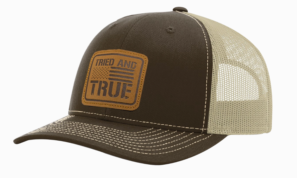 Ripped Flag Patch Brown/ Beige