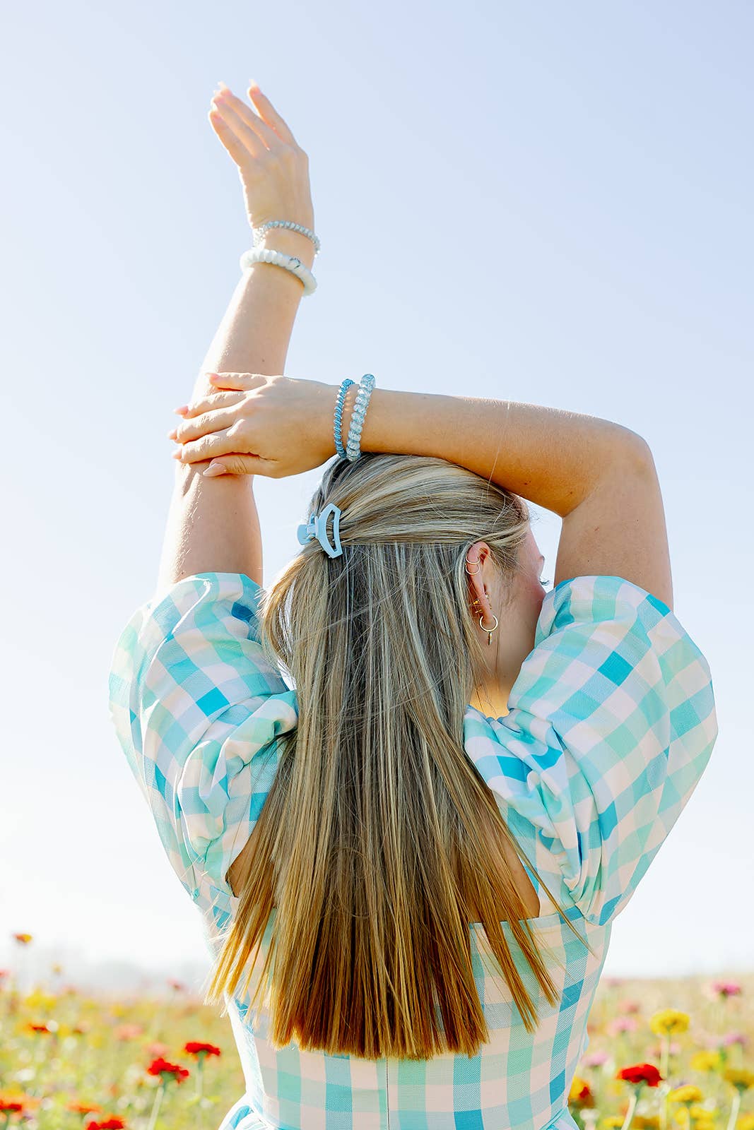 Open Hair Clip | Tiny | Clear Skies