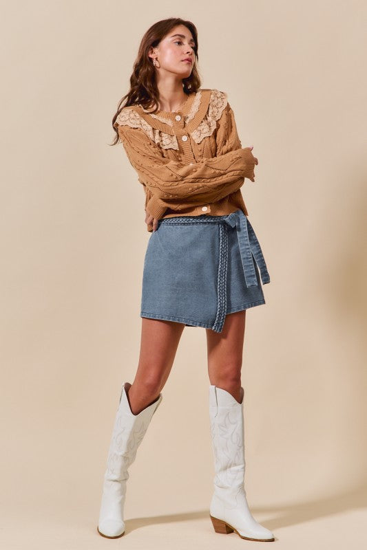 Braided Mini Skort
