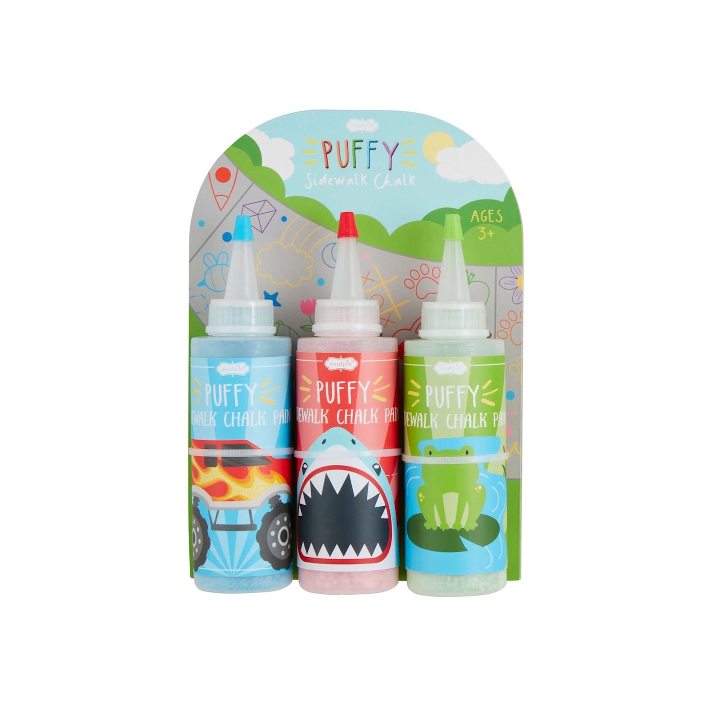 Boy Puffy Paint Chalk Set