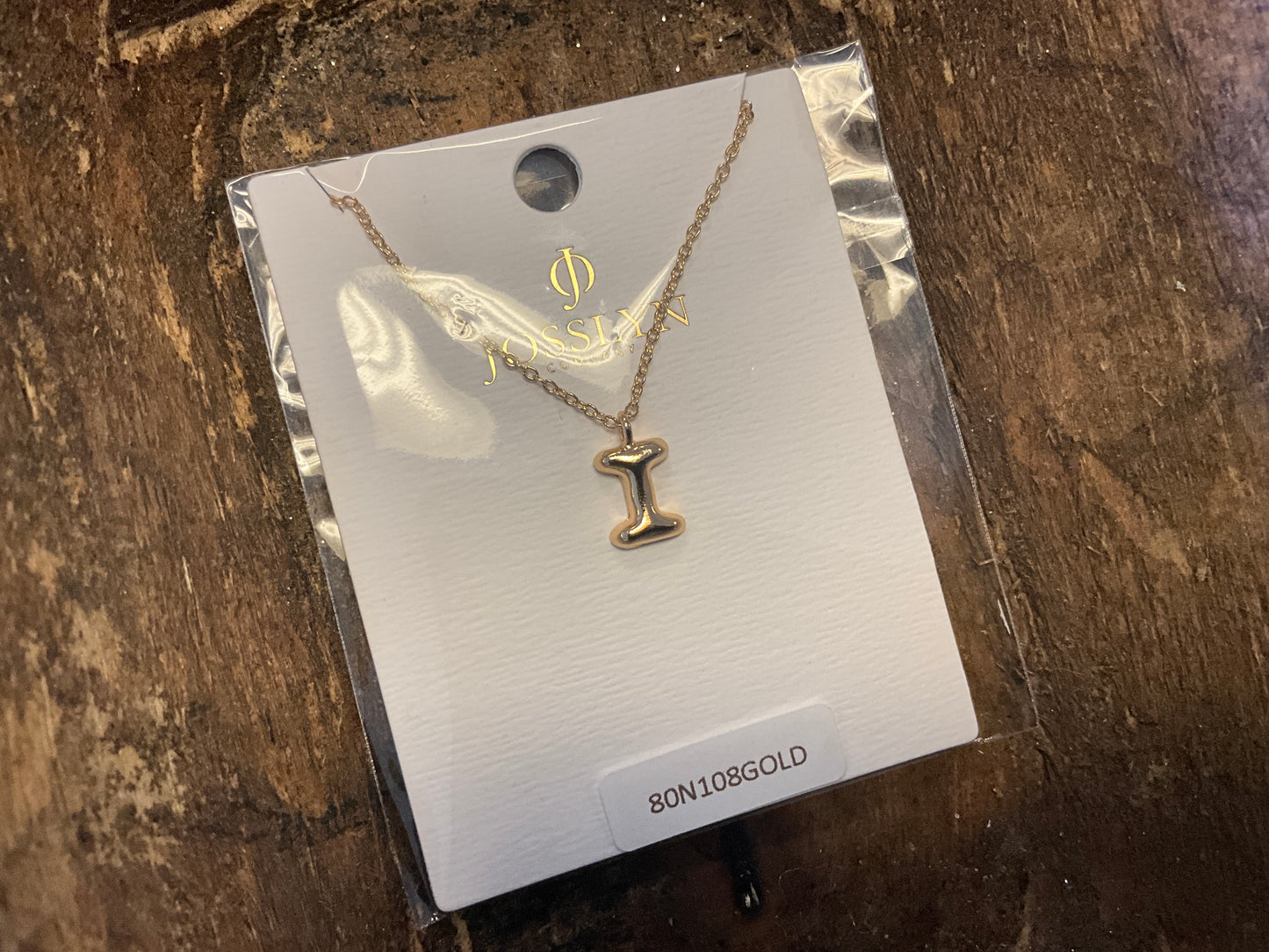 Bubble Initial Necklace