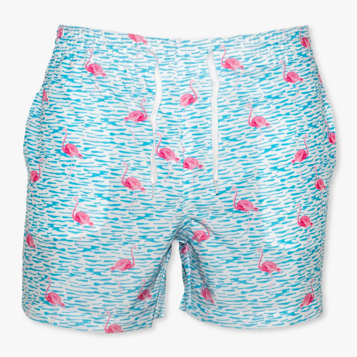 Fancy Flamingo Swim Trunks