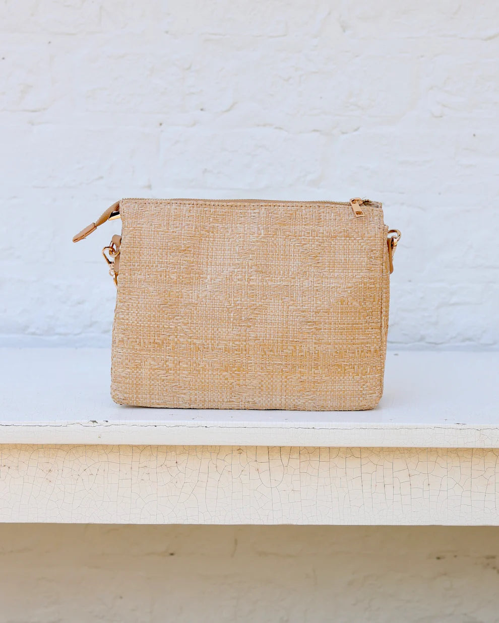 Ariana Crossbody Natural Lattice