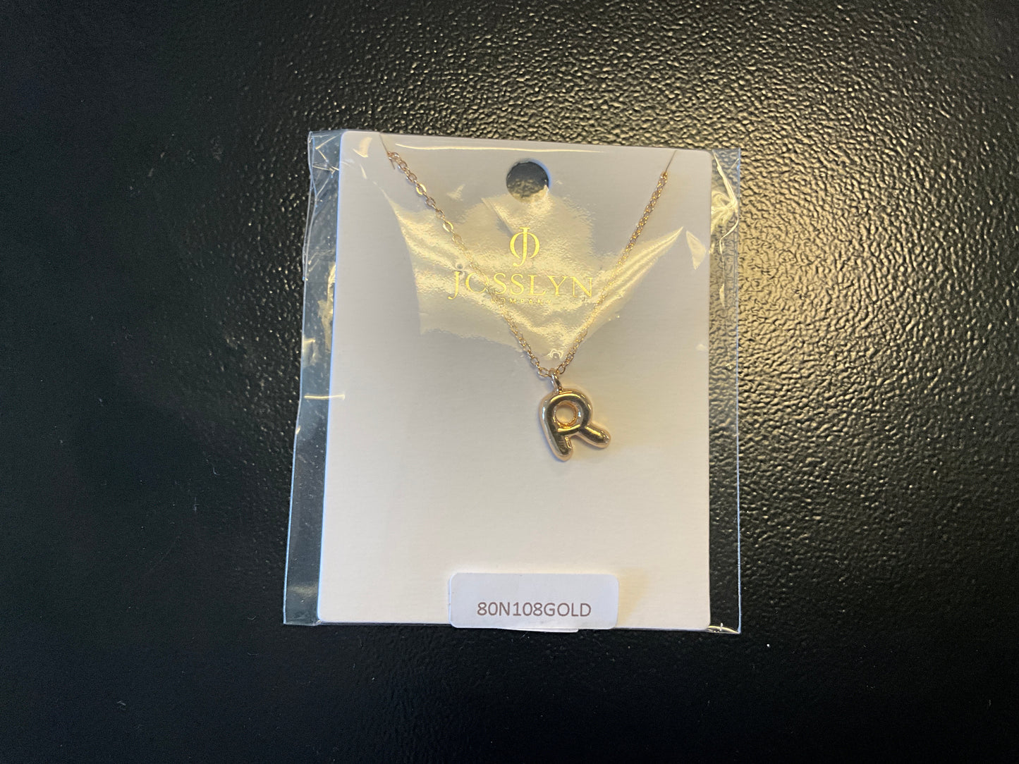 Bubble Initial Necklace