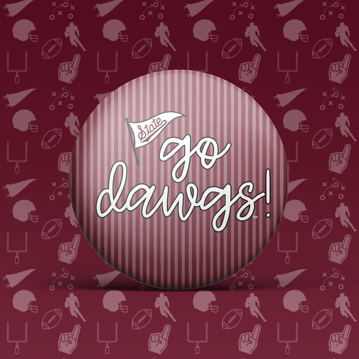 Mississippi State Game Day Buttons | Game Day Pins