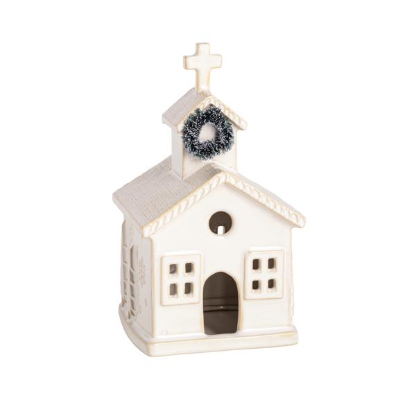Medium Ceramic Church Sitter