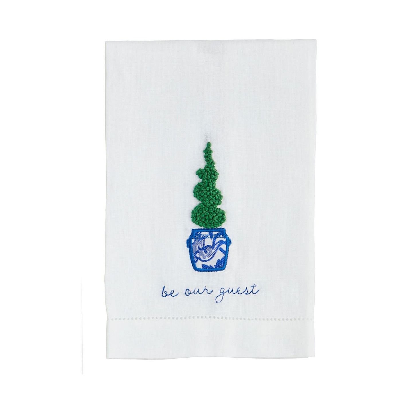 Guest Boxwood Topiary Towel