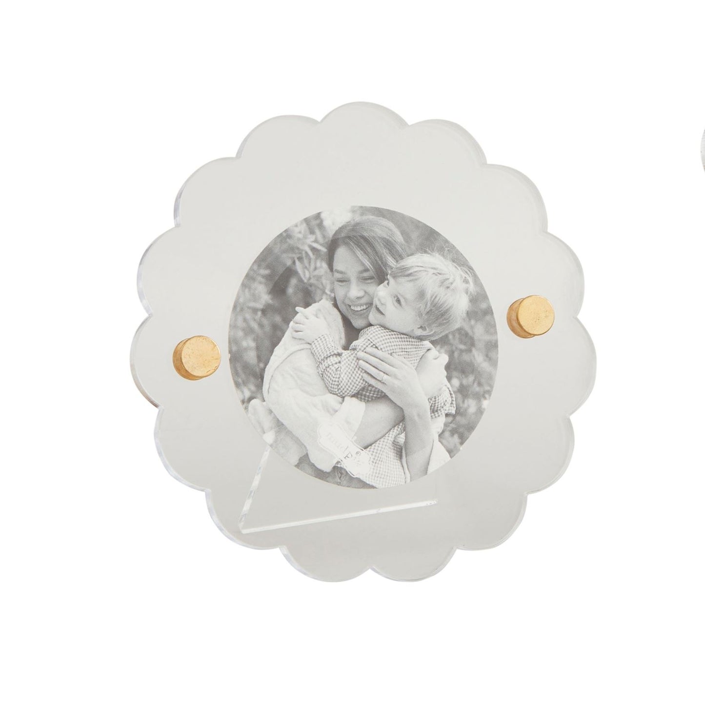 Round Mini Scalloped Acrylic Frame