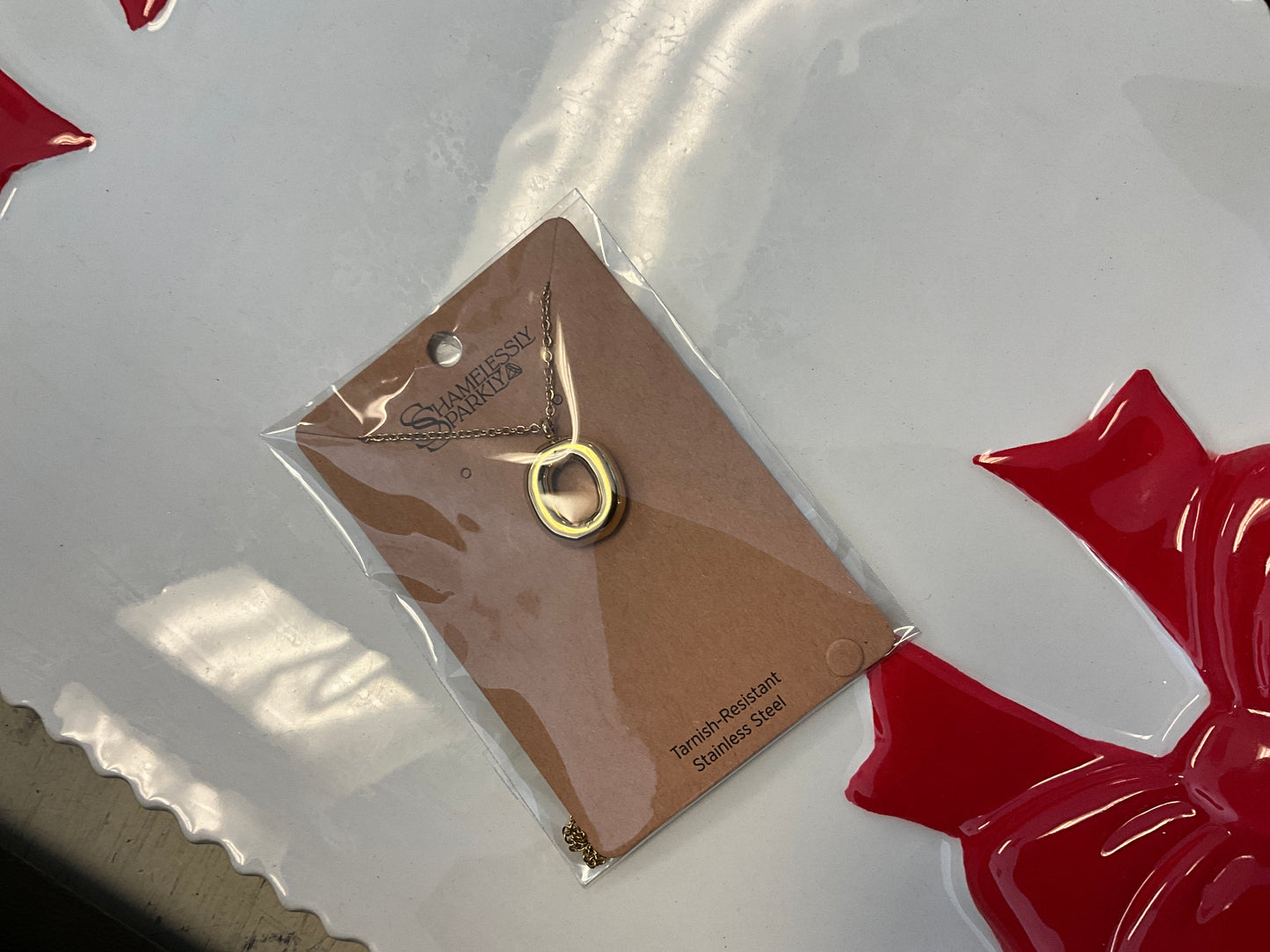 Bubble Initial Necklace