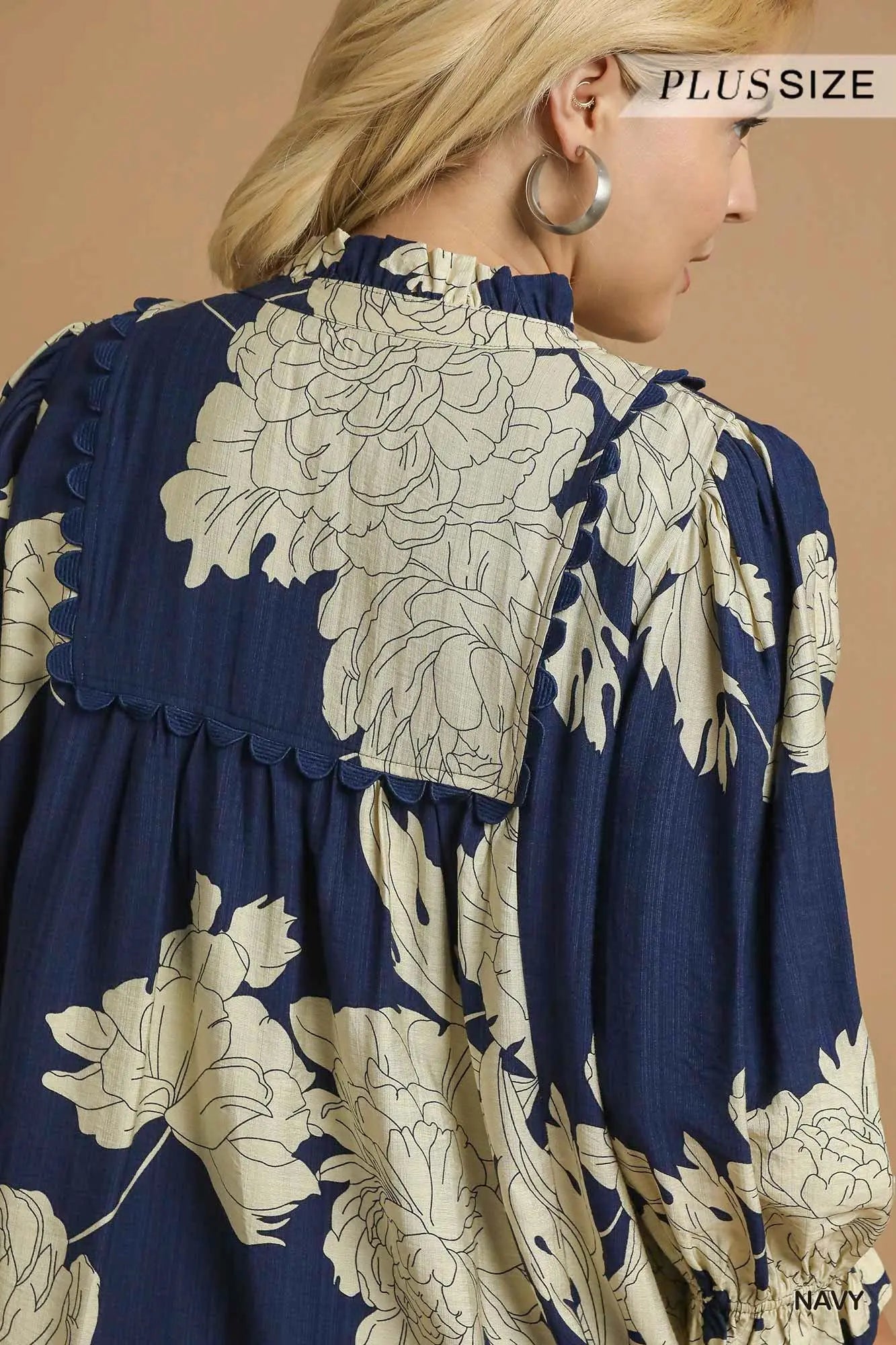 Navy Blossom Dress