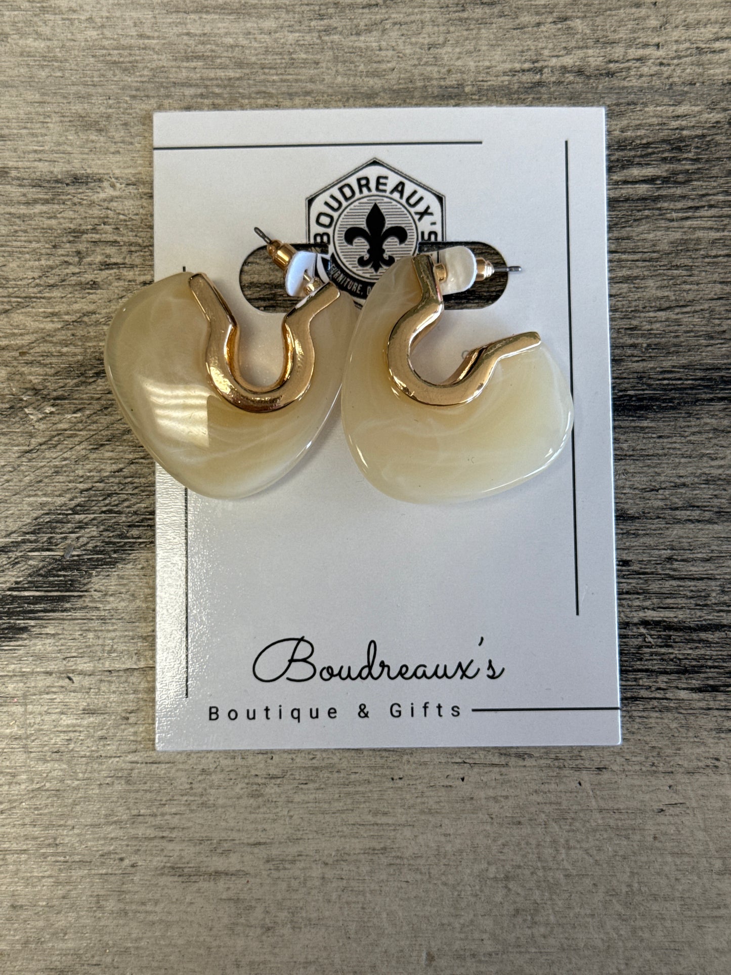 Gold Shell Earrings