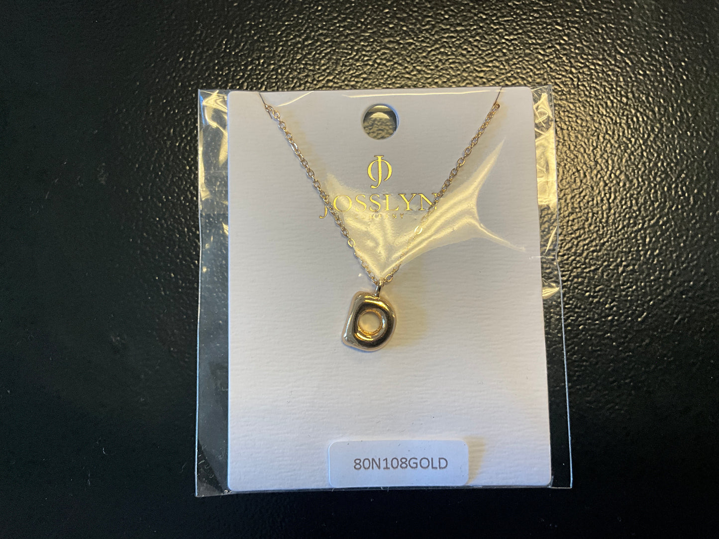 Bubble Initial Necklace