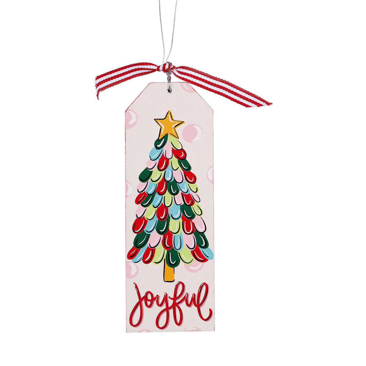 Vintage Christmas Wood Ornament
