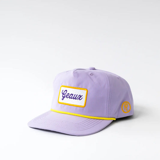 Geaux-Lavender Rope Hat