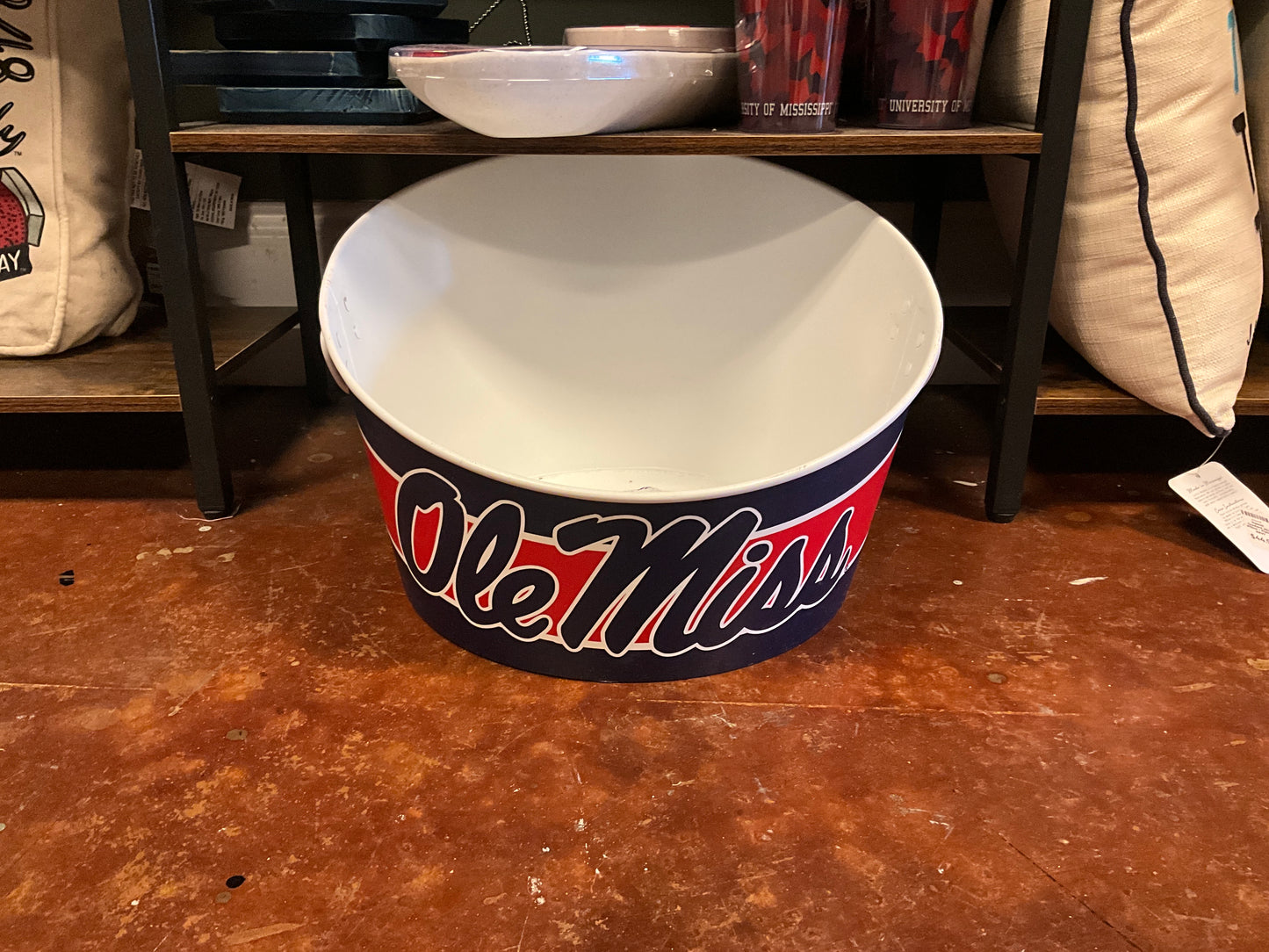 Ole Miss Metal Drink Tub