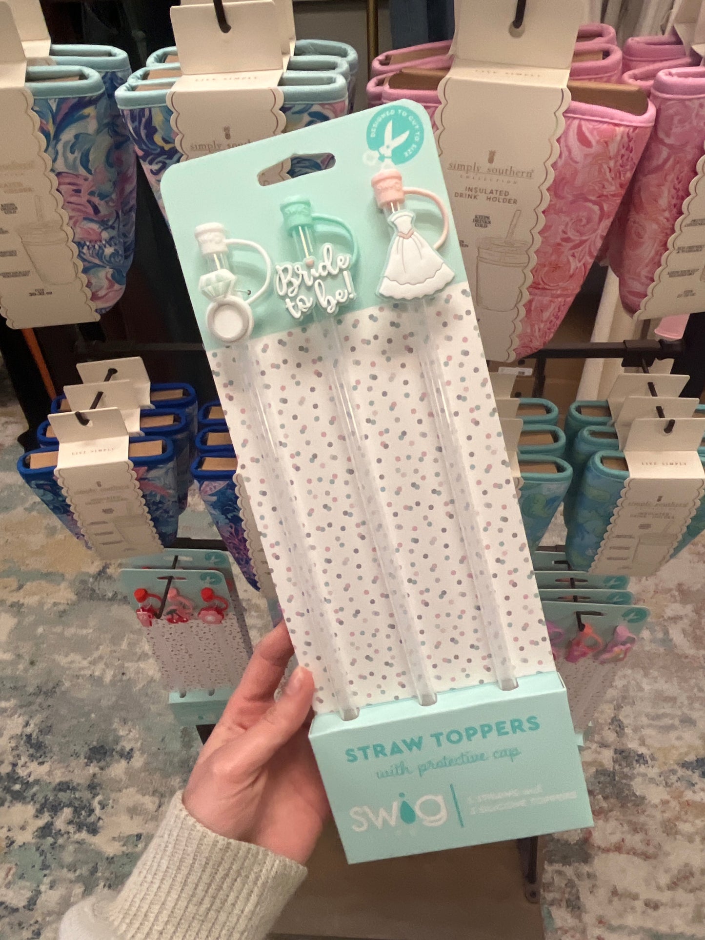 Swig Straw Topper Set-Bride To Be