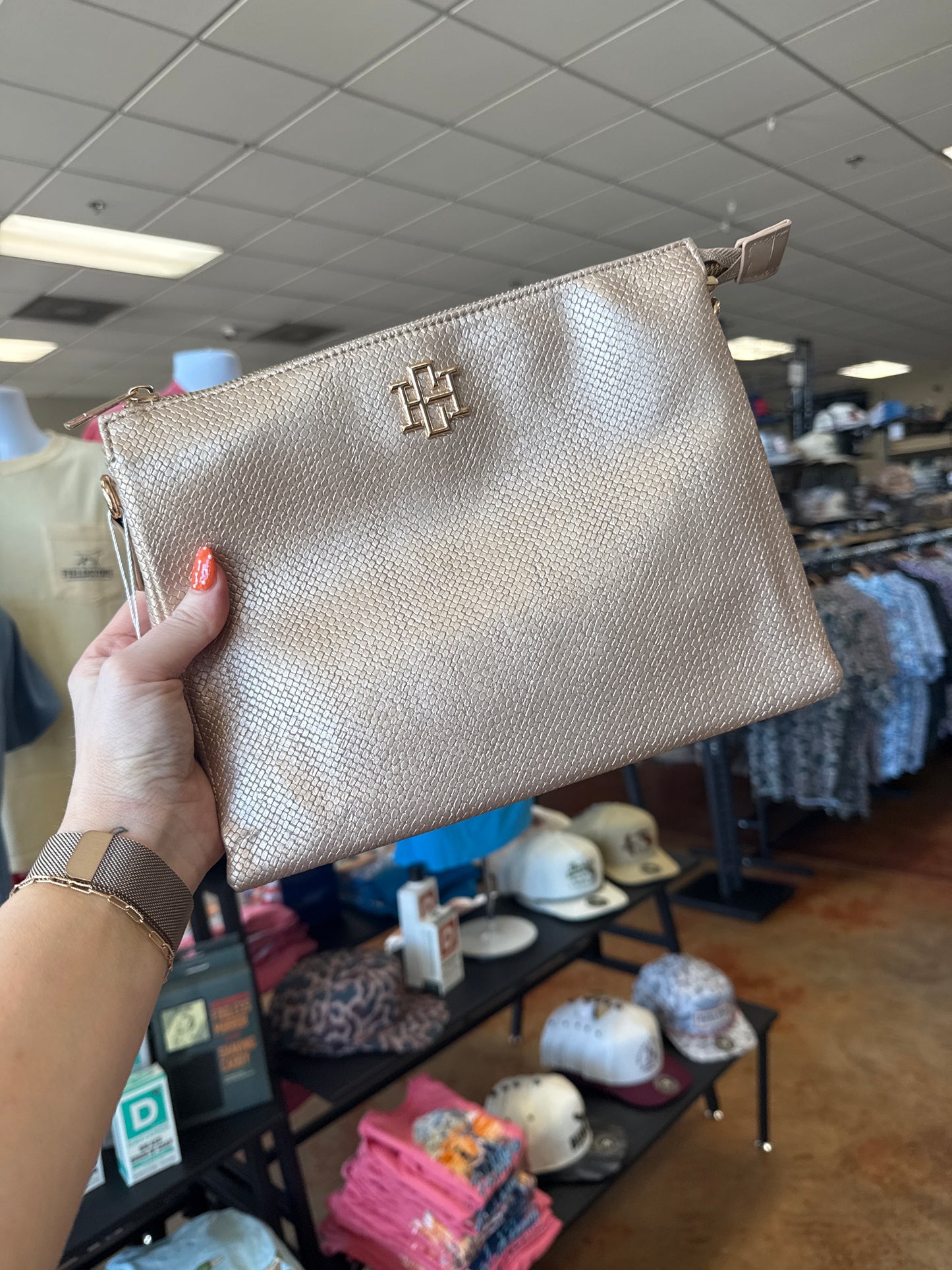 Ariana Crossbody Woven gold