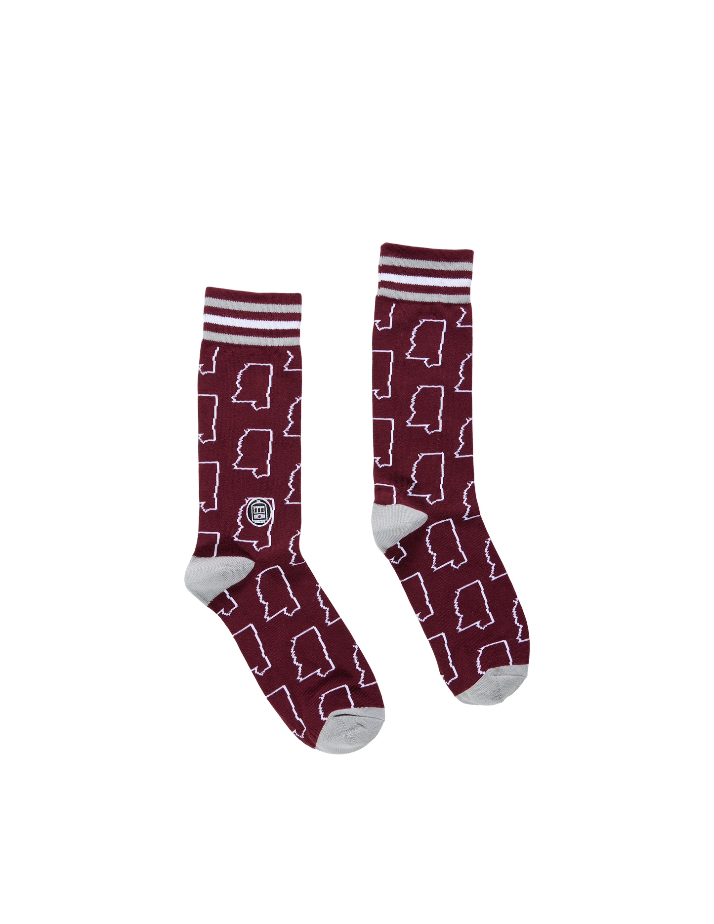 Mississippi Maroon Socks