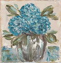 Blue Hydrangea Framed Art 12x12