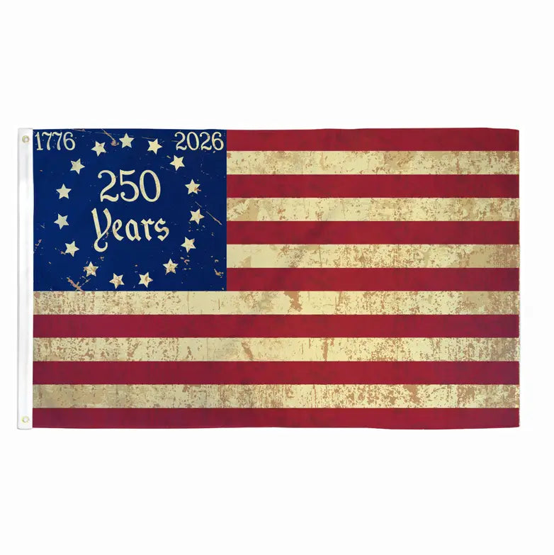 250 America Tea Stained 3x5ft Flag