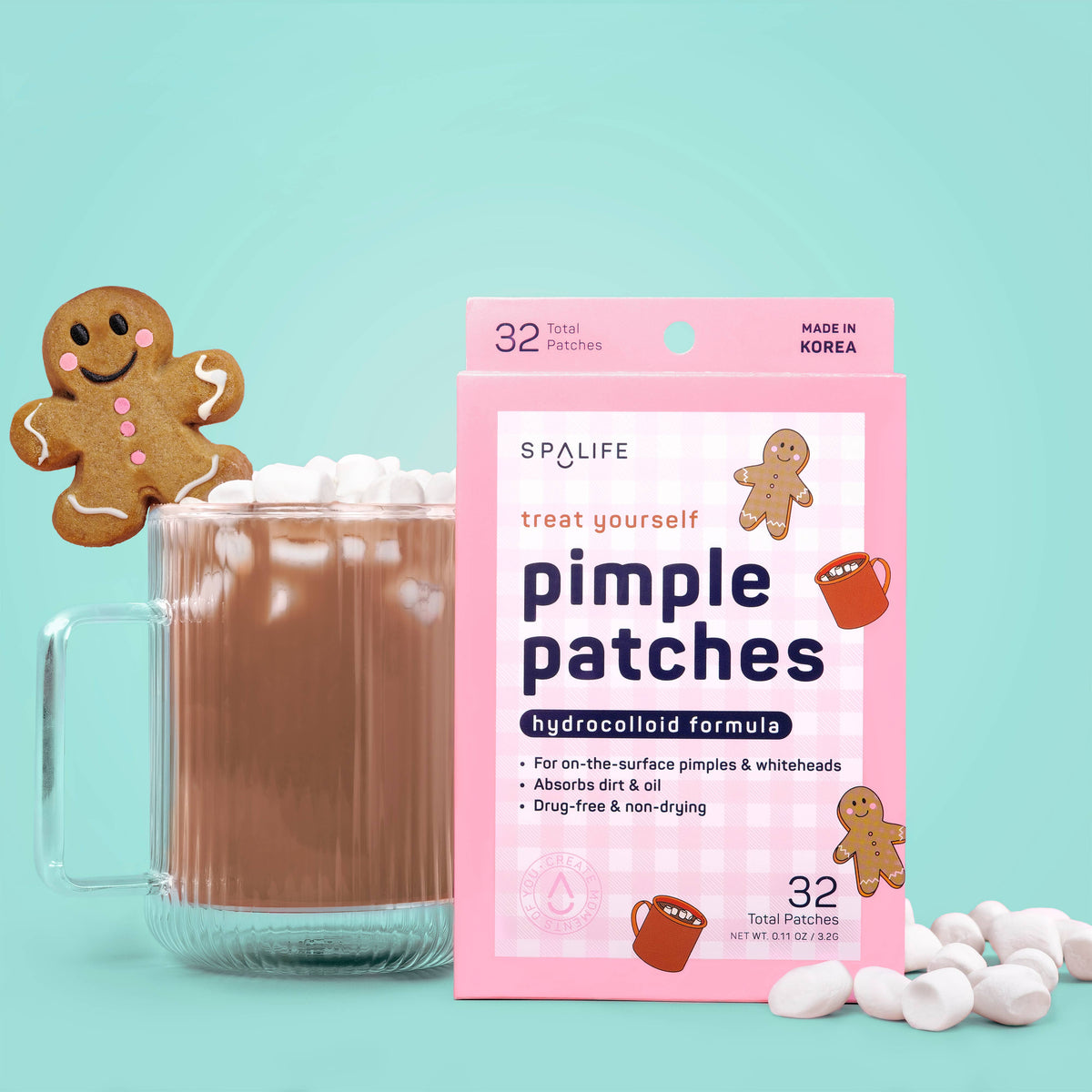 Christmas Holiday Treats Hydrocolloid Pimple Patches - 72 ct