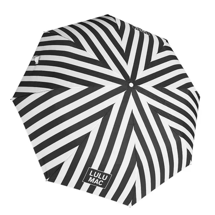 Lulu Mac Umbrella-Black Stripe