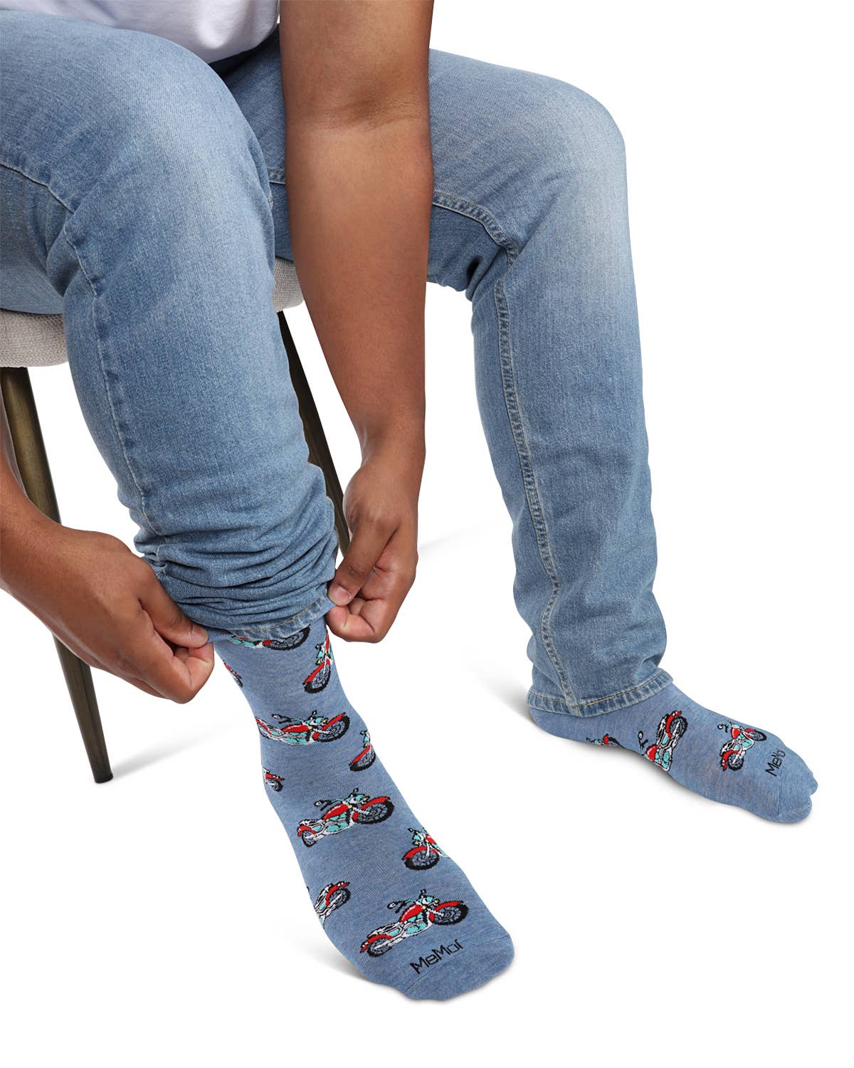Men's Motorcycles Bamboo Crew Socks