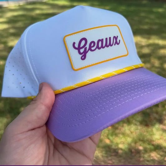 Geaux 2.0-White Rope Hat