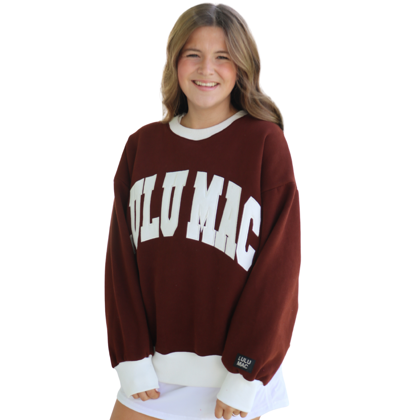 Color Block Brown/White