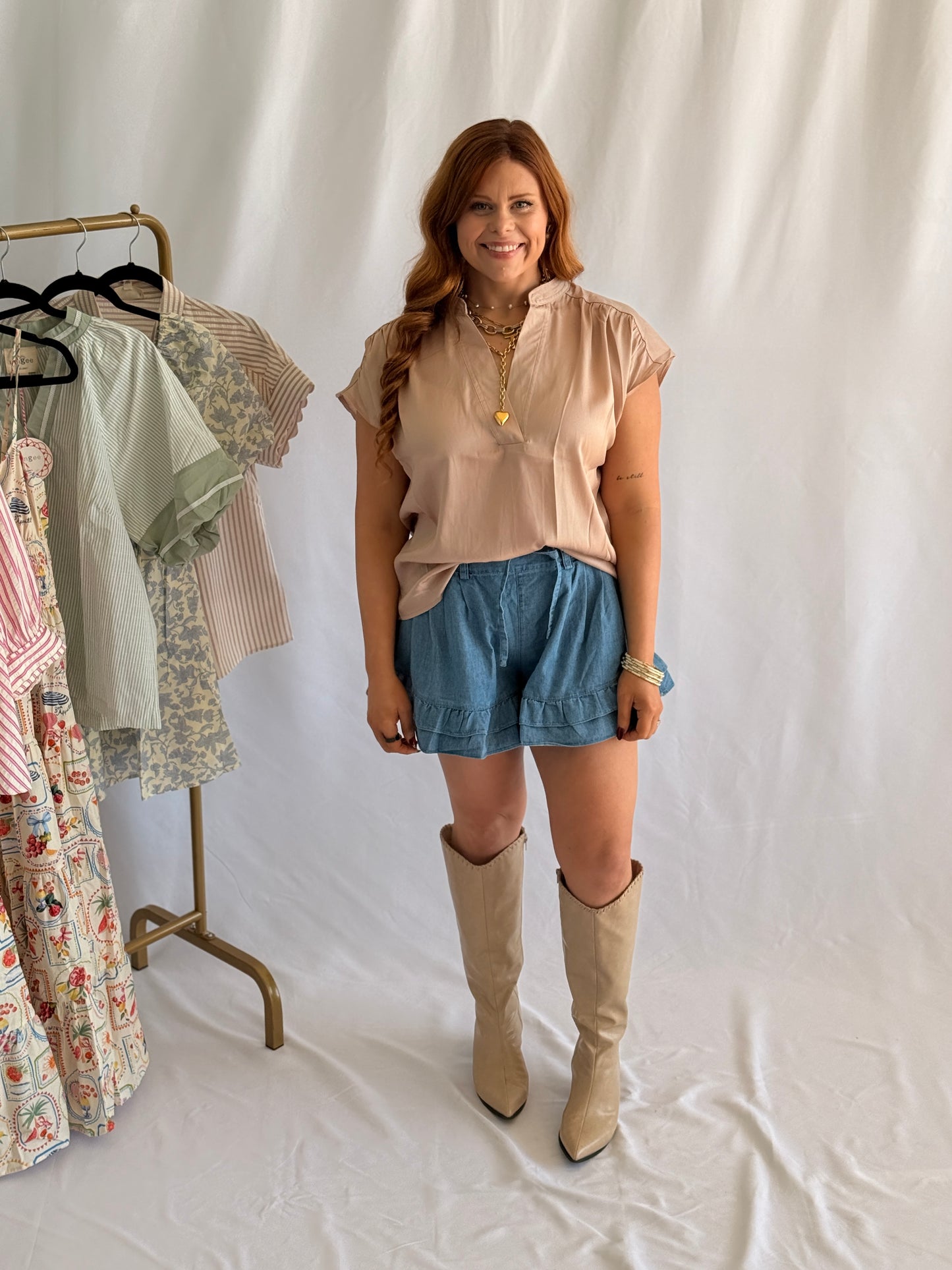 Vneck Cap Sleeve