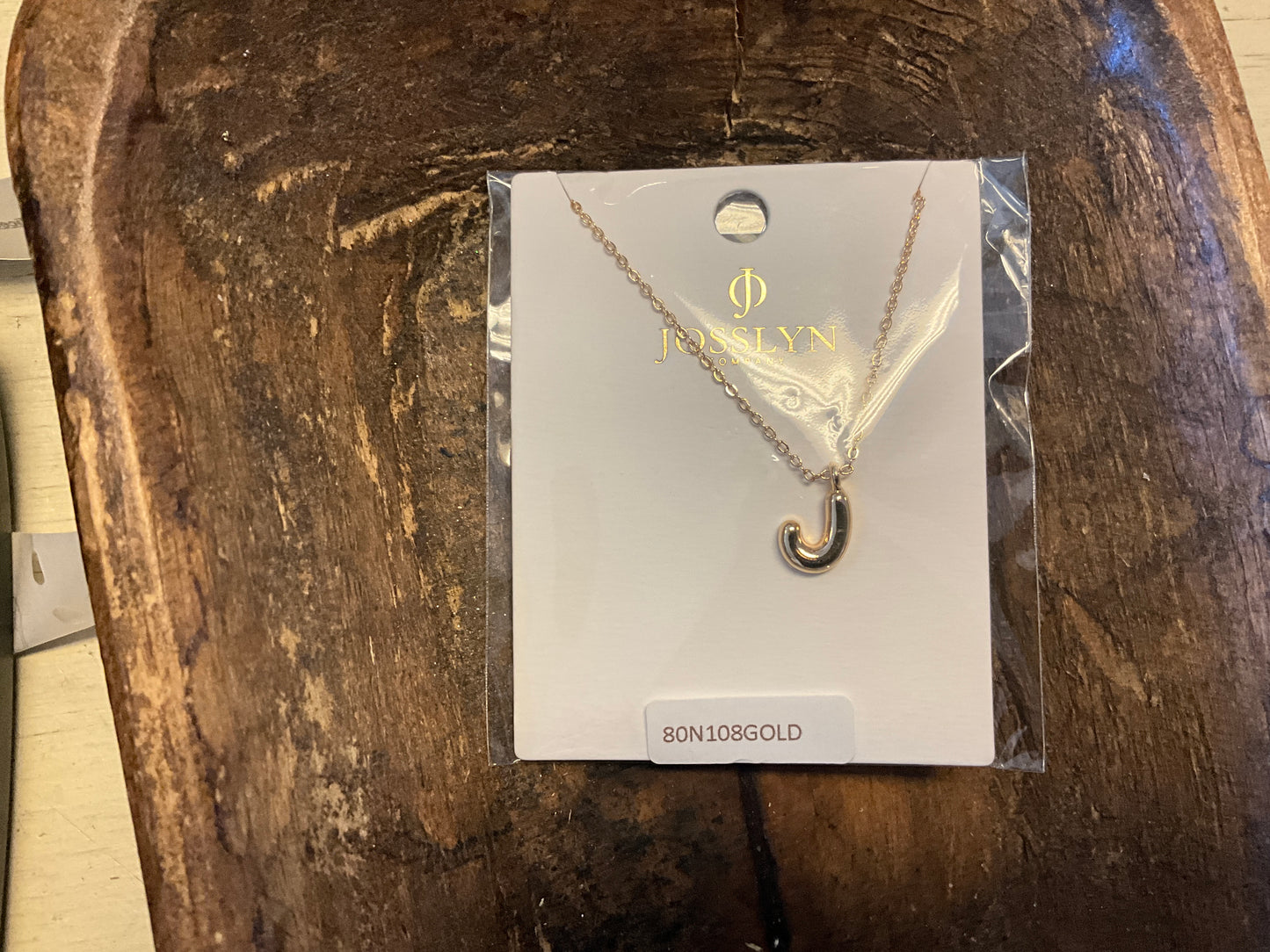 Bubble Initial Necklace