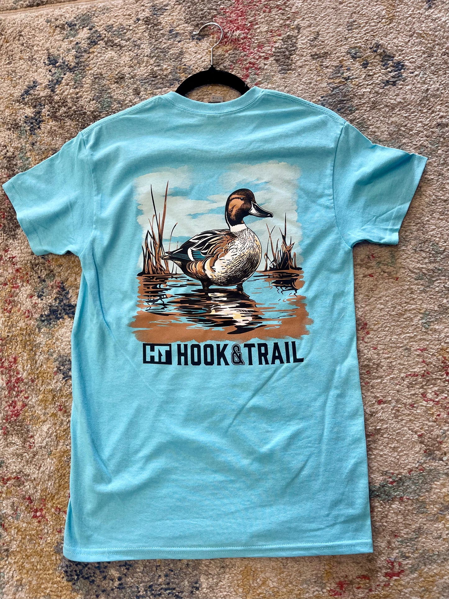 Hook and Trail- Light Blue Mallard Tee
