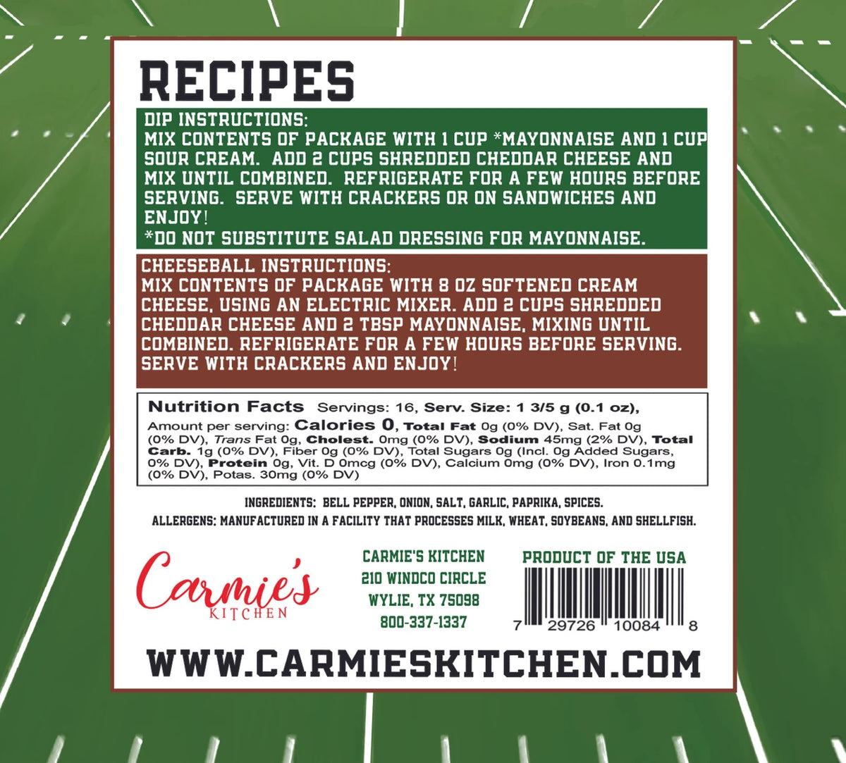 Extra Point Pimento Dip Mix - Gameday Collection