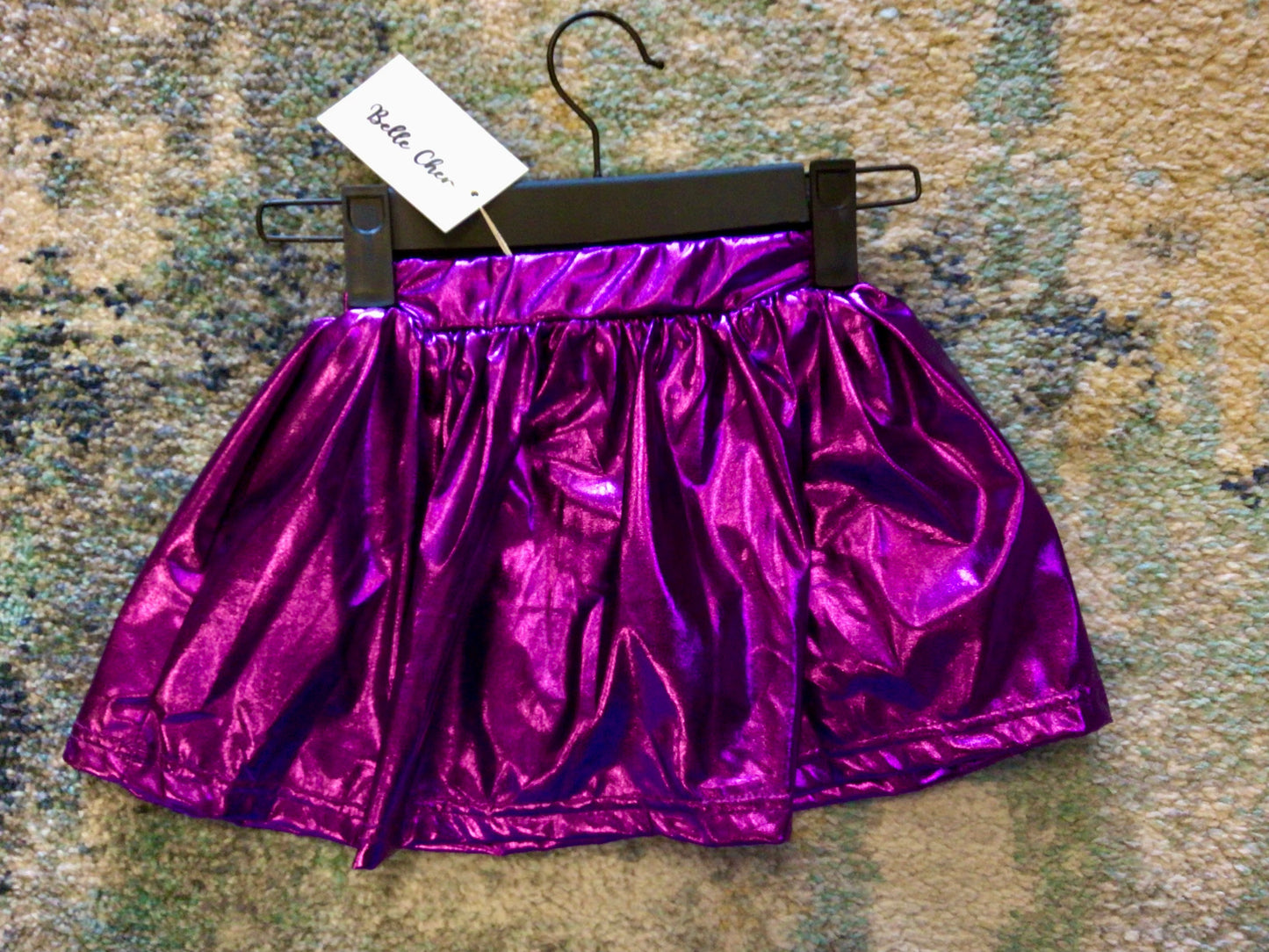 Youth Purple Metallic Skort