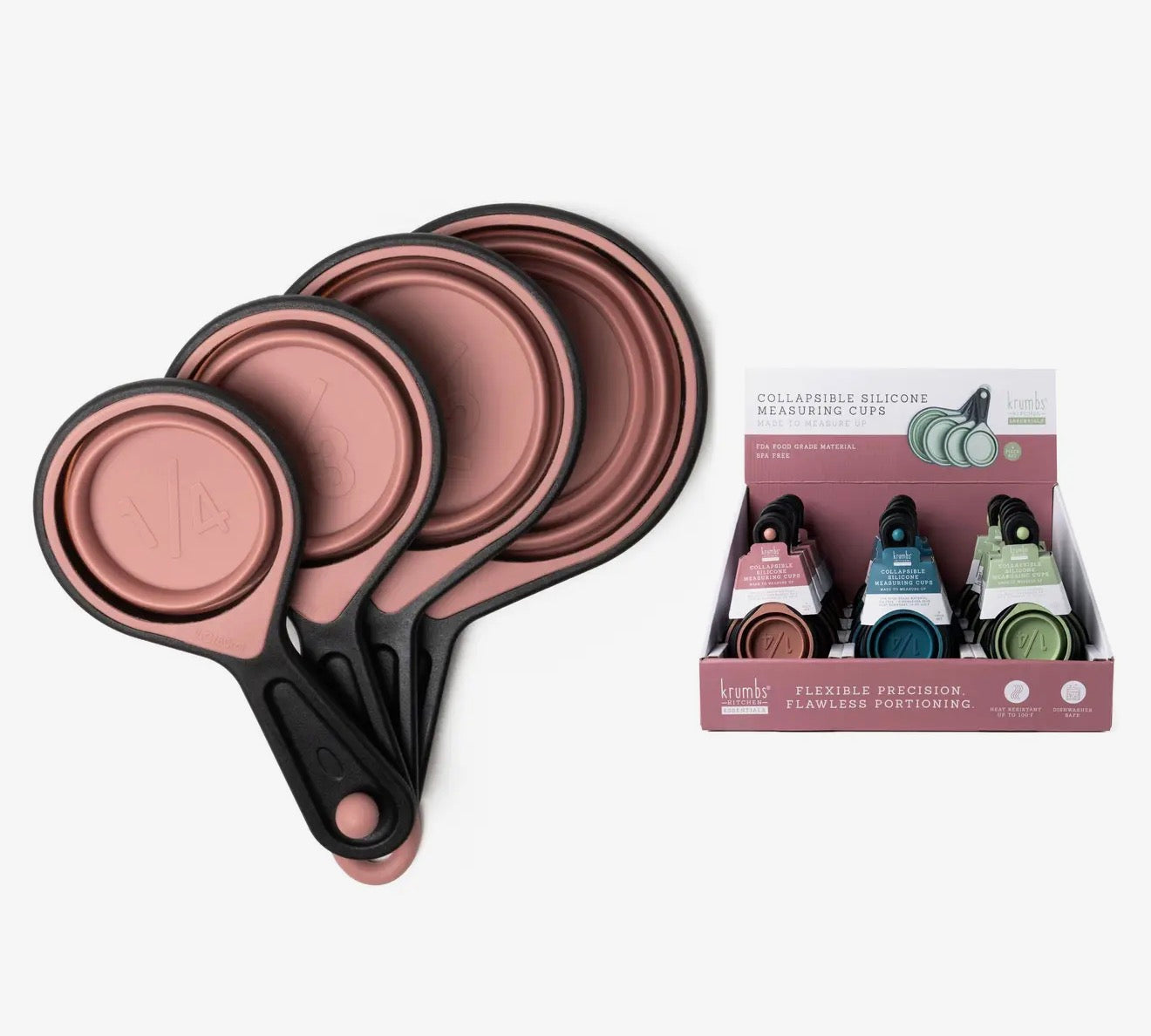 Collapsible measuring cups 4pcs set