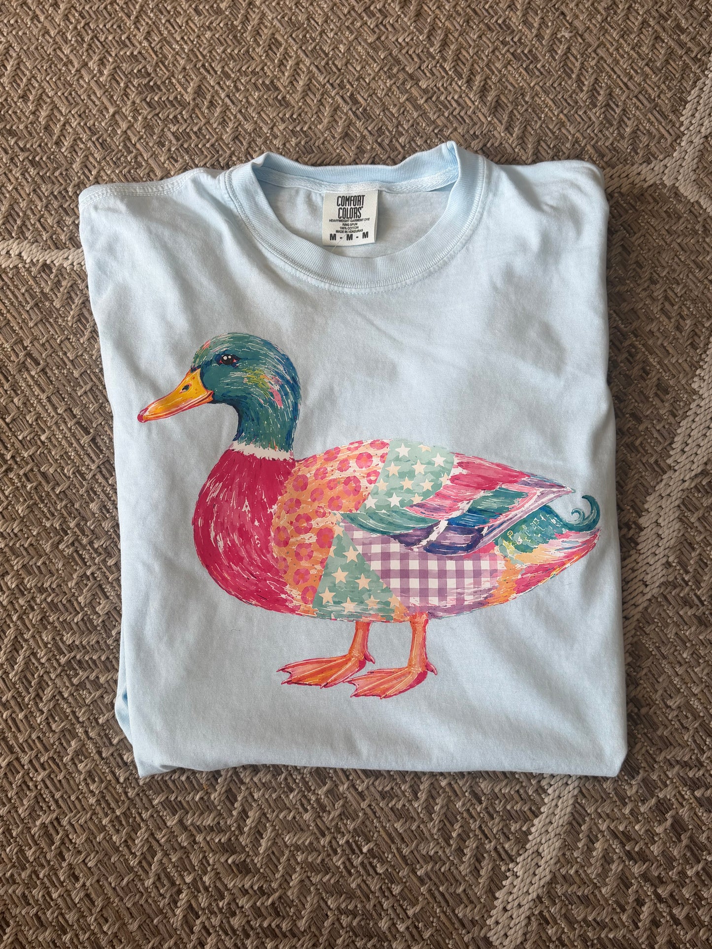 Patchwork Watercolor Duck