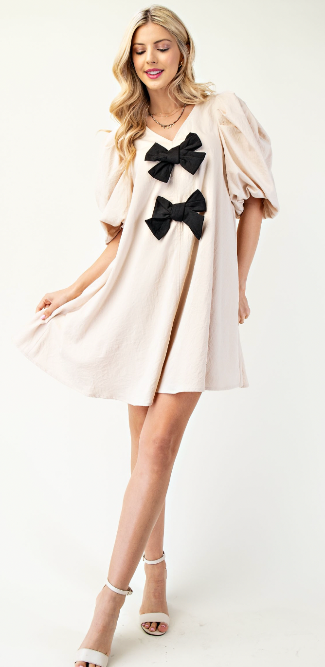 Mini Dress with Bows