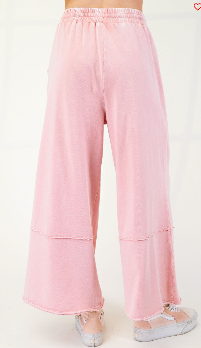 Flower Mineral Washed Pants