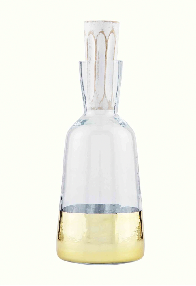 Gold Glass Decanter