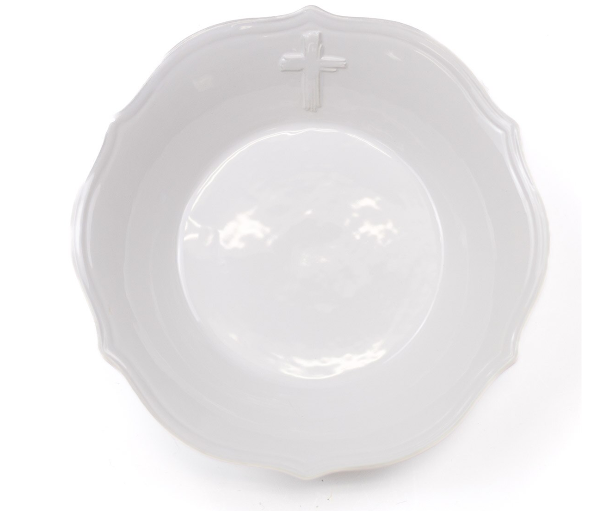 Cross Embossed Serving Bowl