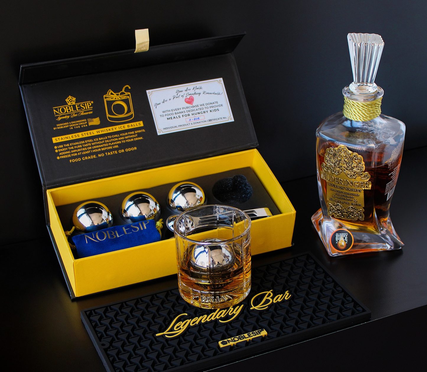 Whiskey Ice Balls, Stainless Steel Reusable