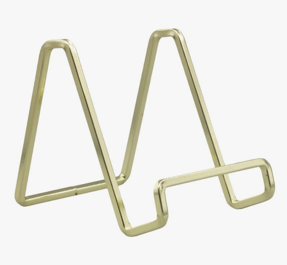 3" Brass Plated Square Wire Stand