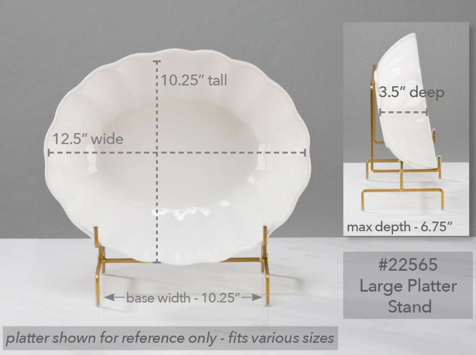 Square Wire Bowl & Platter Stand-Large
