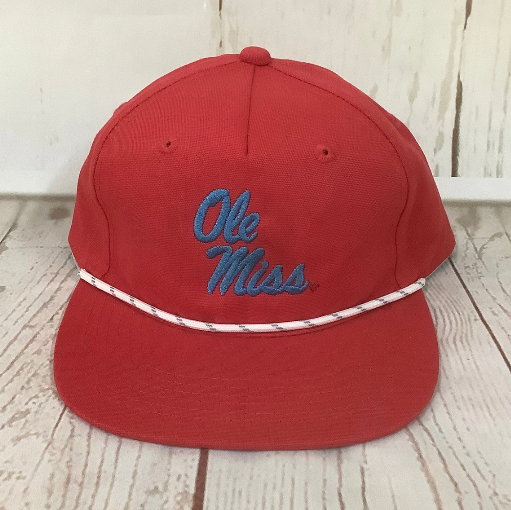 Ole Miss Stacked Rope Cap