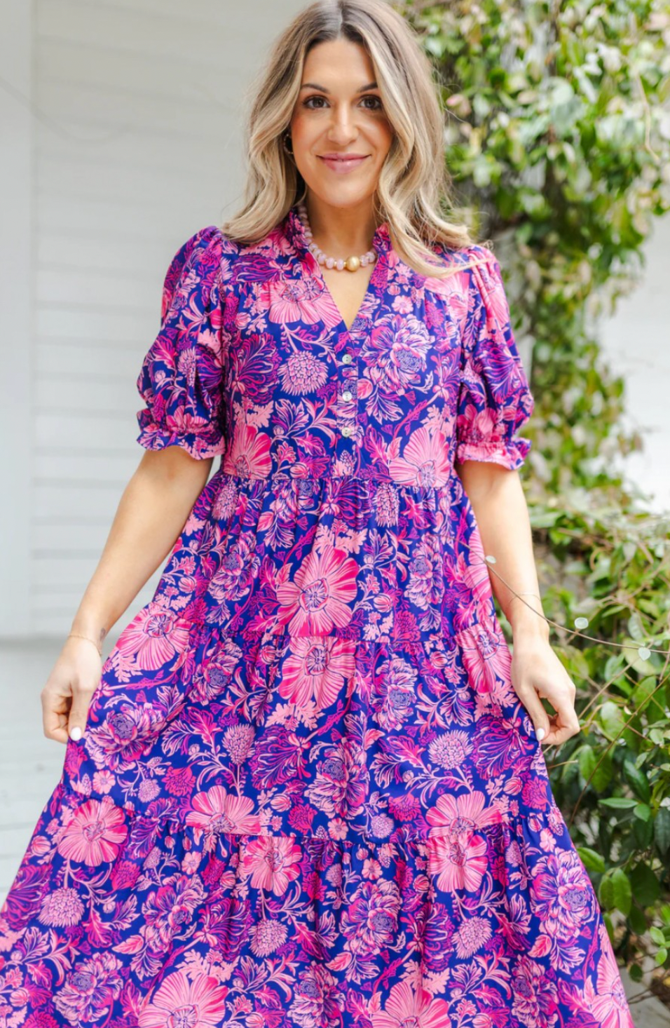 Evie Dress- High Tea Pink