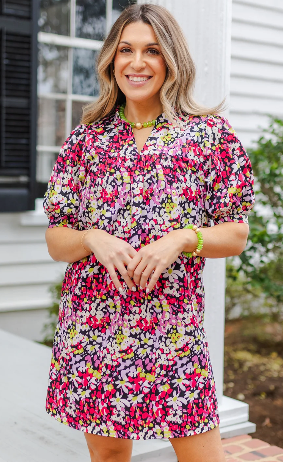 Maggie Dress-Secret Garden Pink