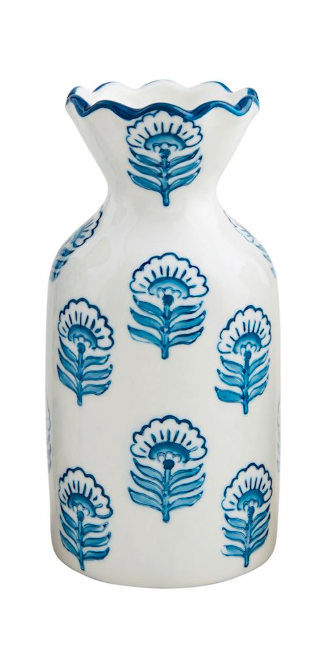 Buti Block Print Bud Vase