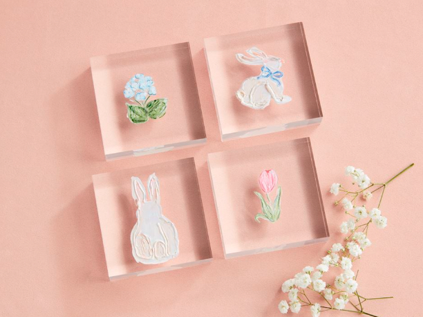 Bunny Spring Acryl Block