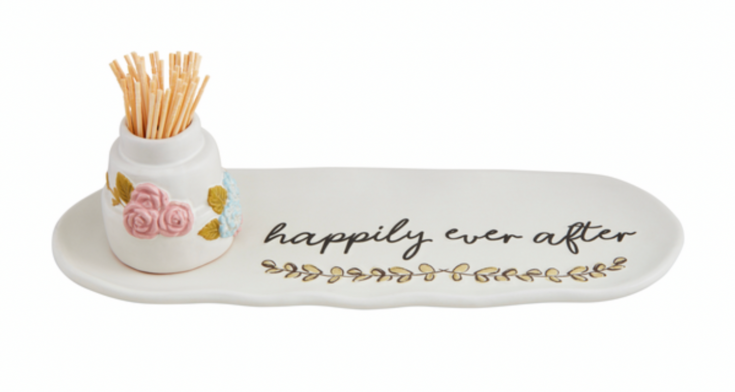 Wedding Tray & Toothpick Set